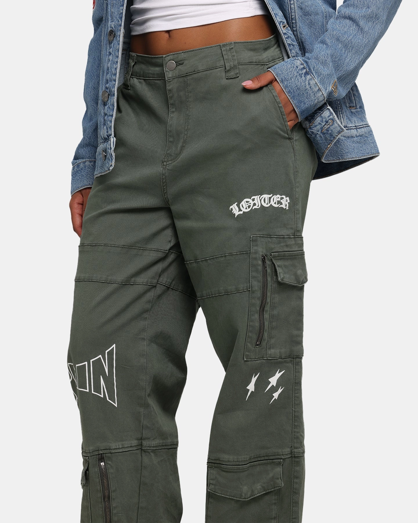 Loiter Sketch Utility Pants Olive Casual Essentials