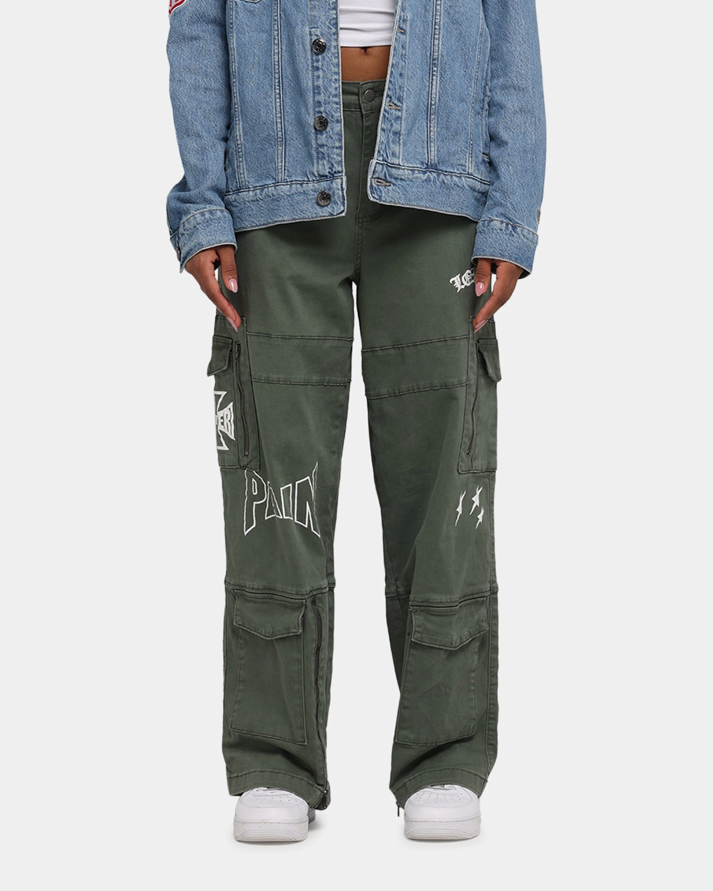 Soft Waist Loiter Sketch Utility Pants Olive