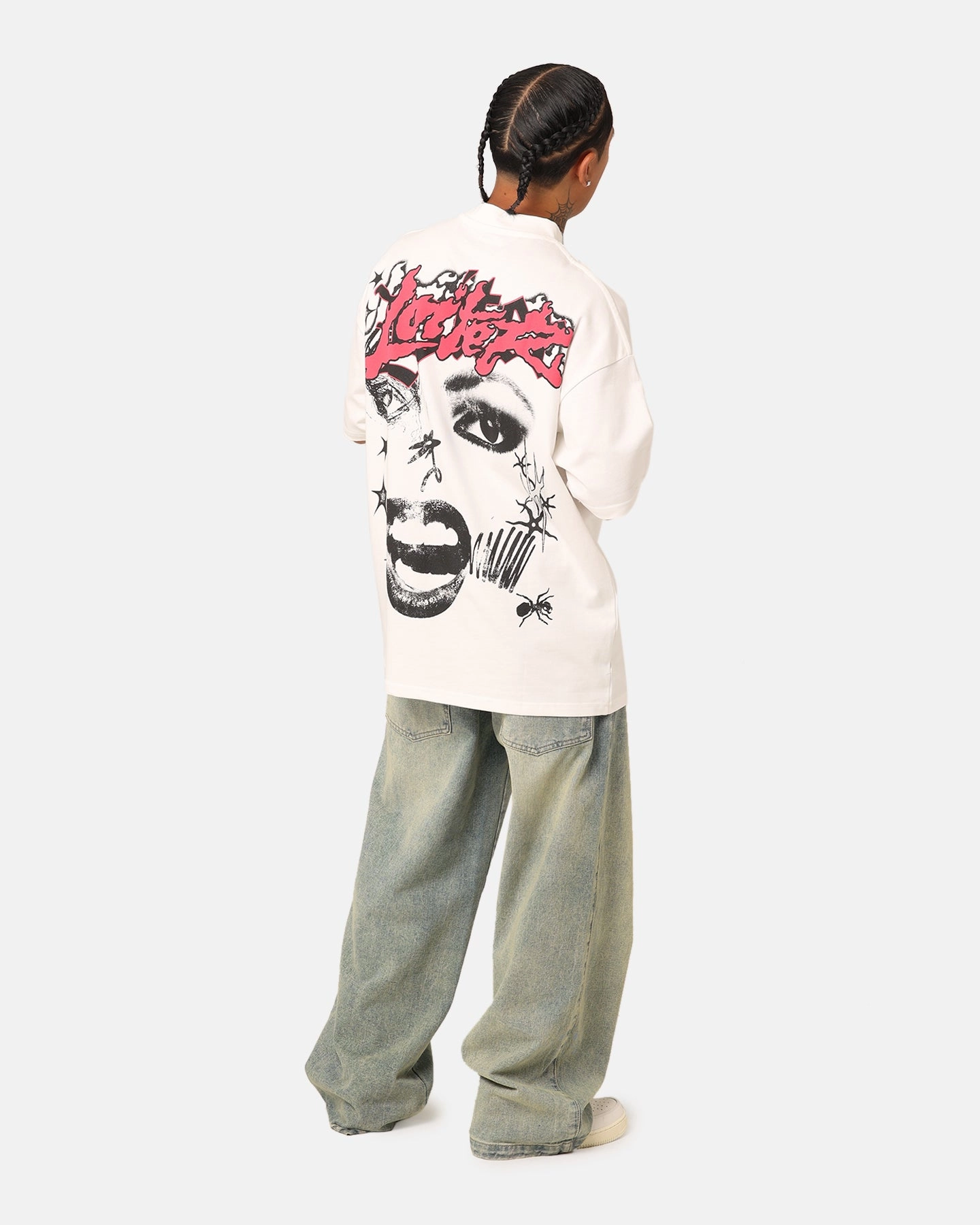 Loiter Sketchbook Oversized T-Shirt Off White anti static coating