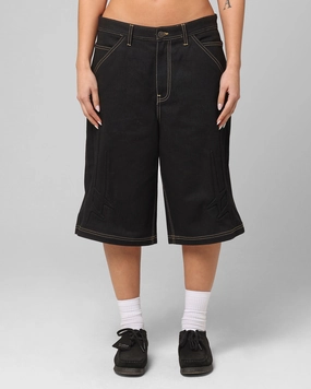 Loiter Star Child Jorts Black Detachable belt Body Fit