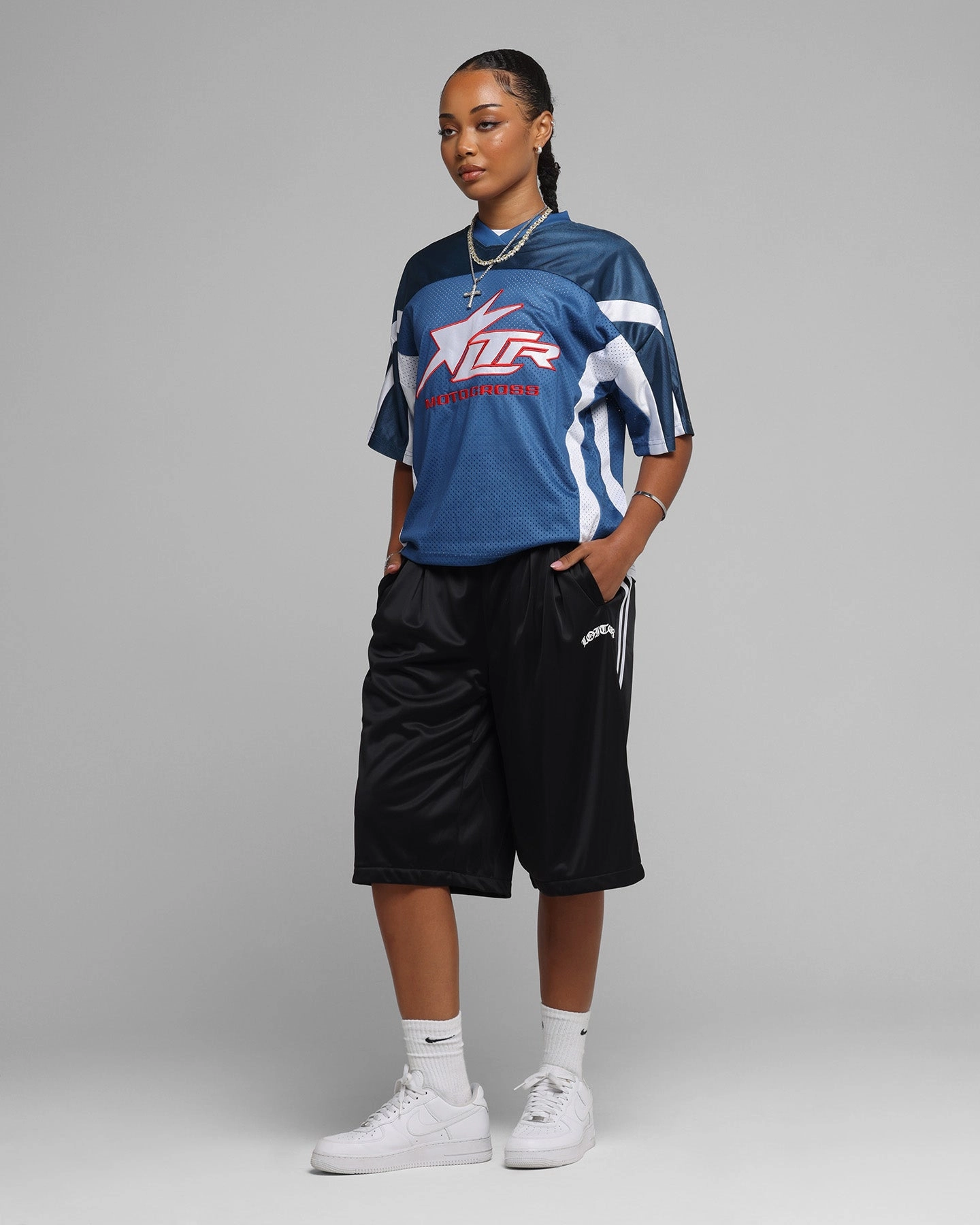 Cozy Look Loiter Track 3 Quarter Shorts Black