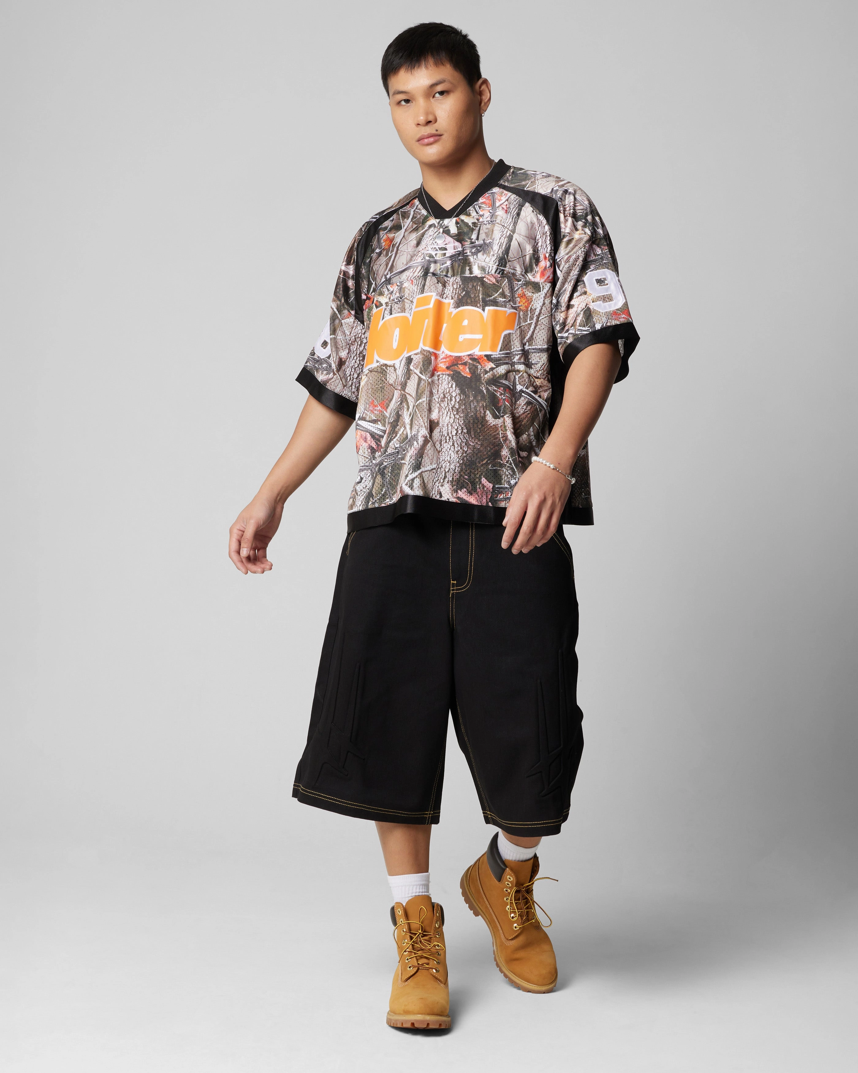 Tear Resistant Fabric Weave Loiter Training Jersey Camo
