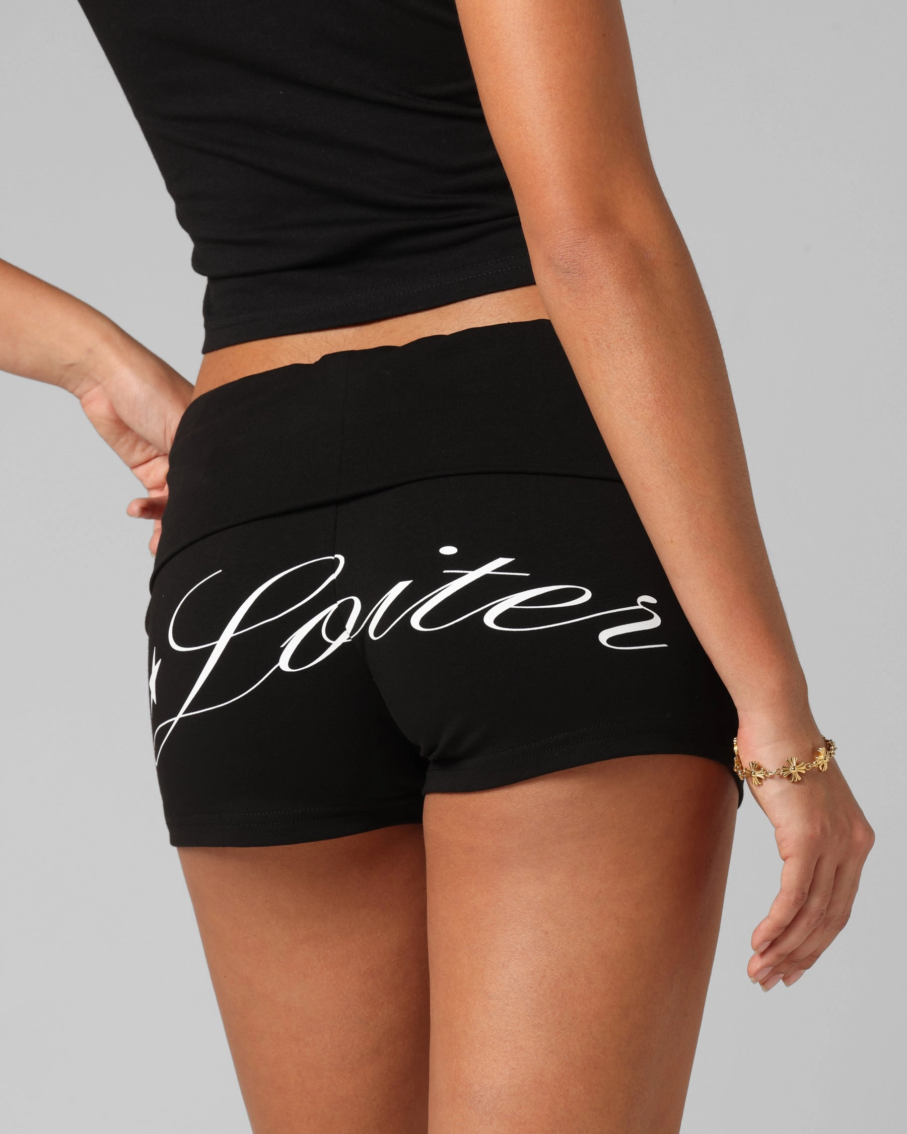 Loiter Women's Bullrush Shorts Black StretchWaistband