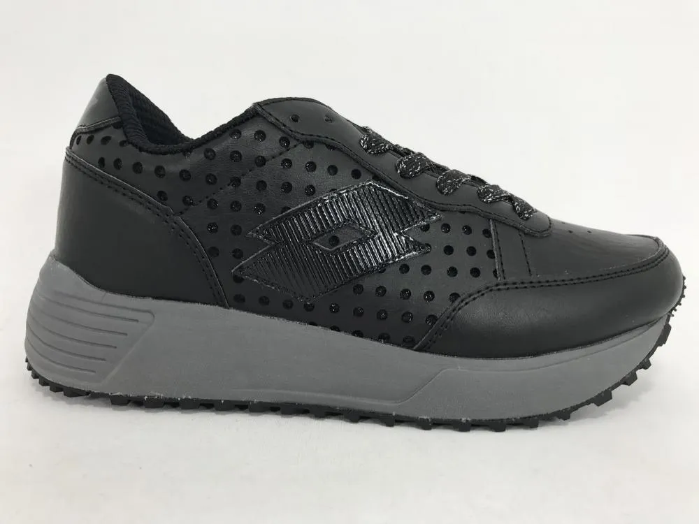 Lotto scarpa sneakers da donna Day Moon II Glit Amf T6260 nero narrow widths
