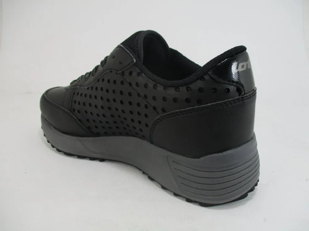 running in a half - marathon shoes Lotto scarpa sneakers da donna Day Moon II Glit Amf T6260 nero