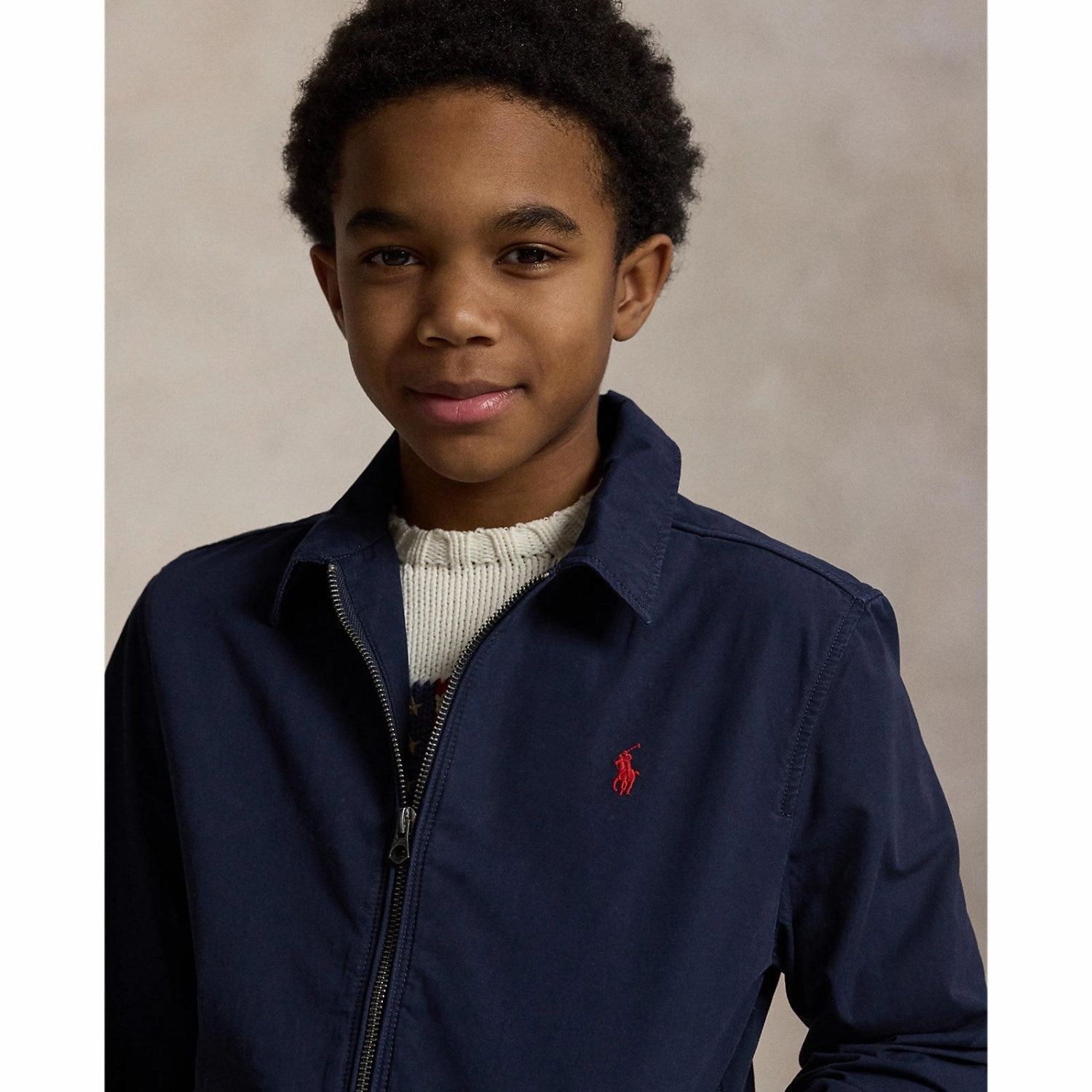 Polo Ralph Lauren Newport Navy Boy Windbreaker All Season CompressionResistant