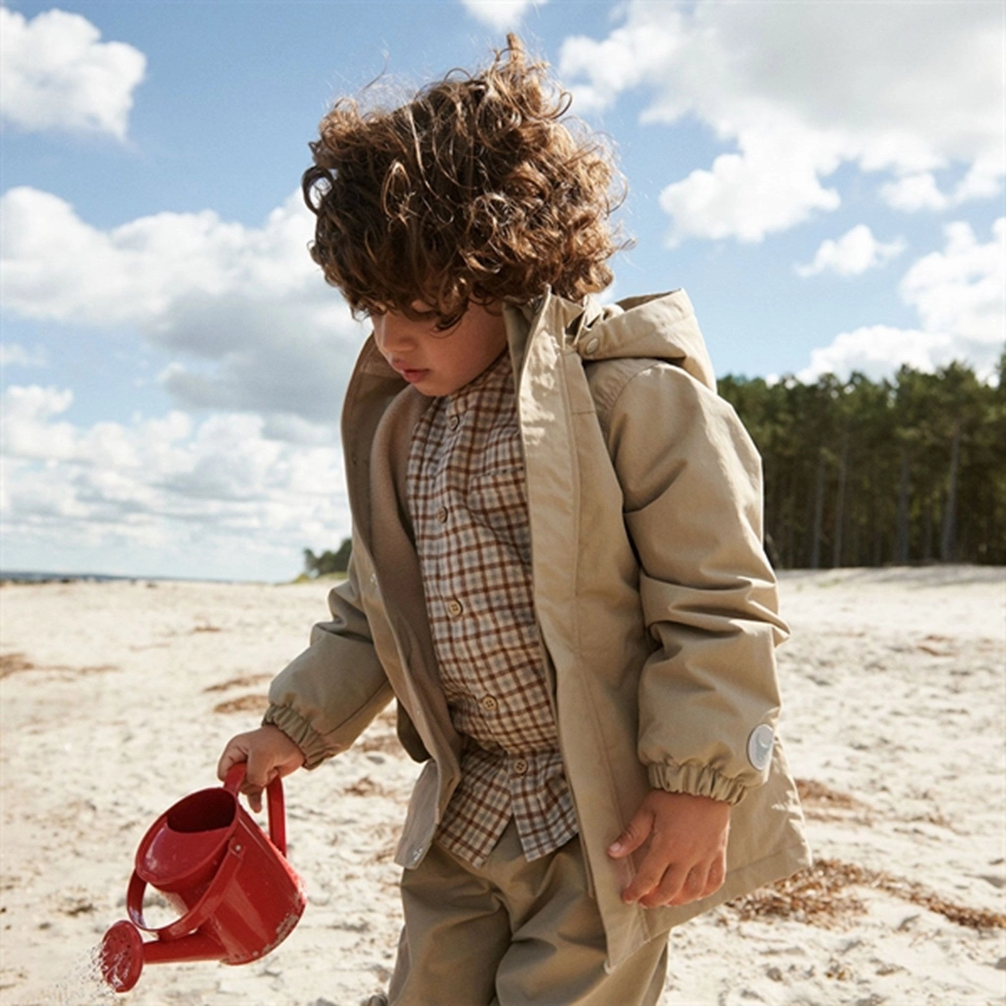 Wheat Jacket w. Fleece Karl Tech Gravel FoldableStructure