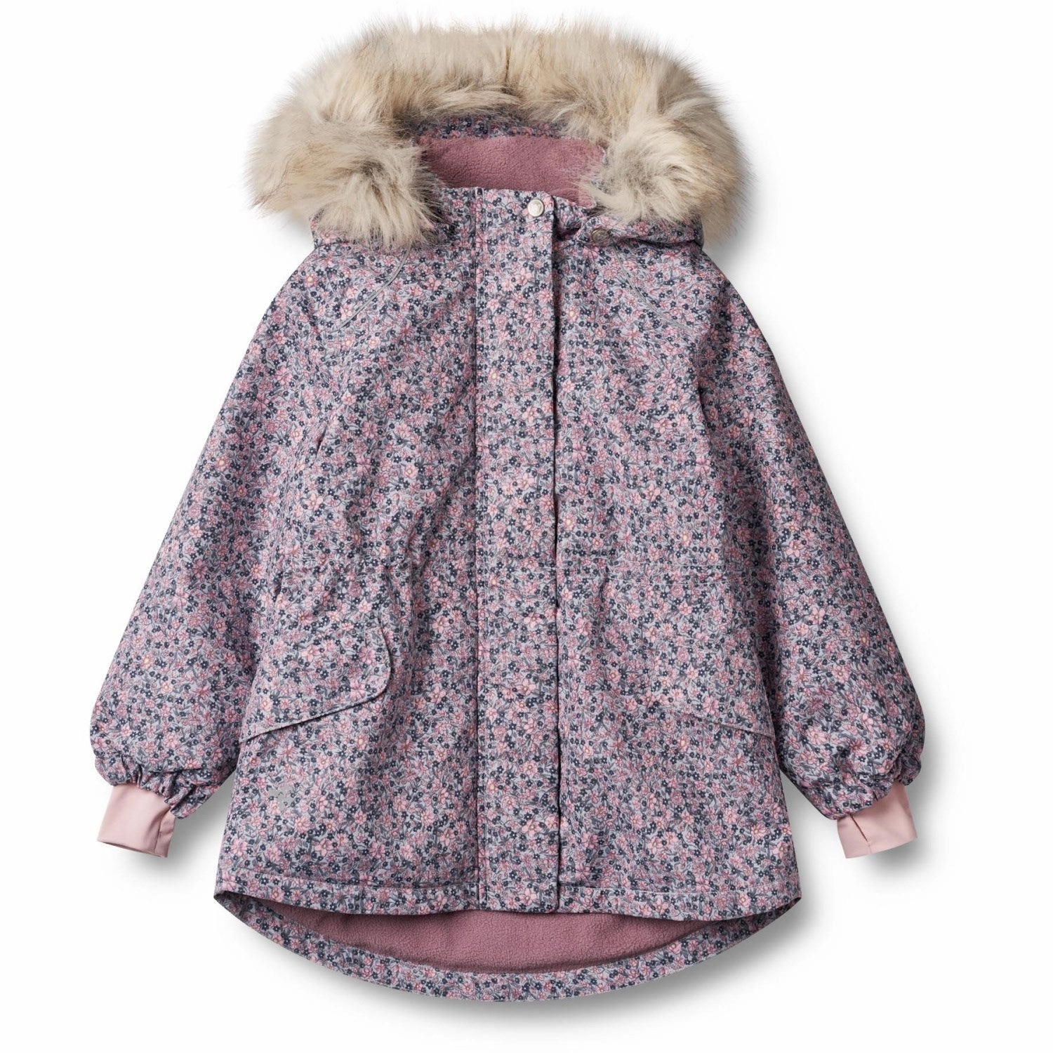 Wheat Winter Flowers Jacket Mathilde Tech Adjustable Cuffs Thick Fabric