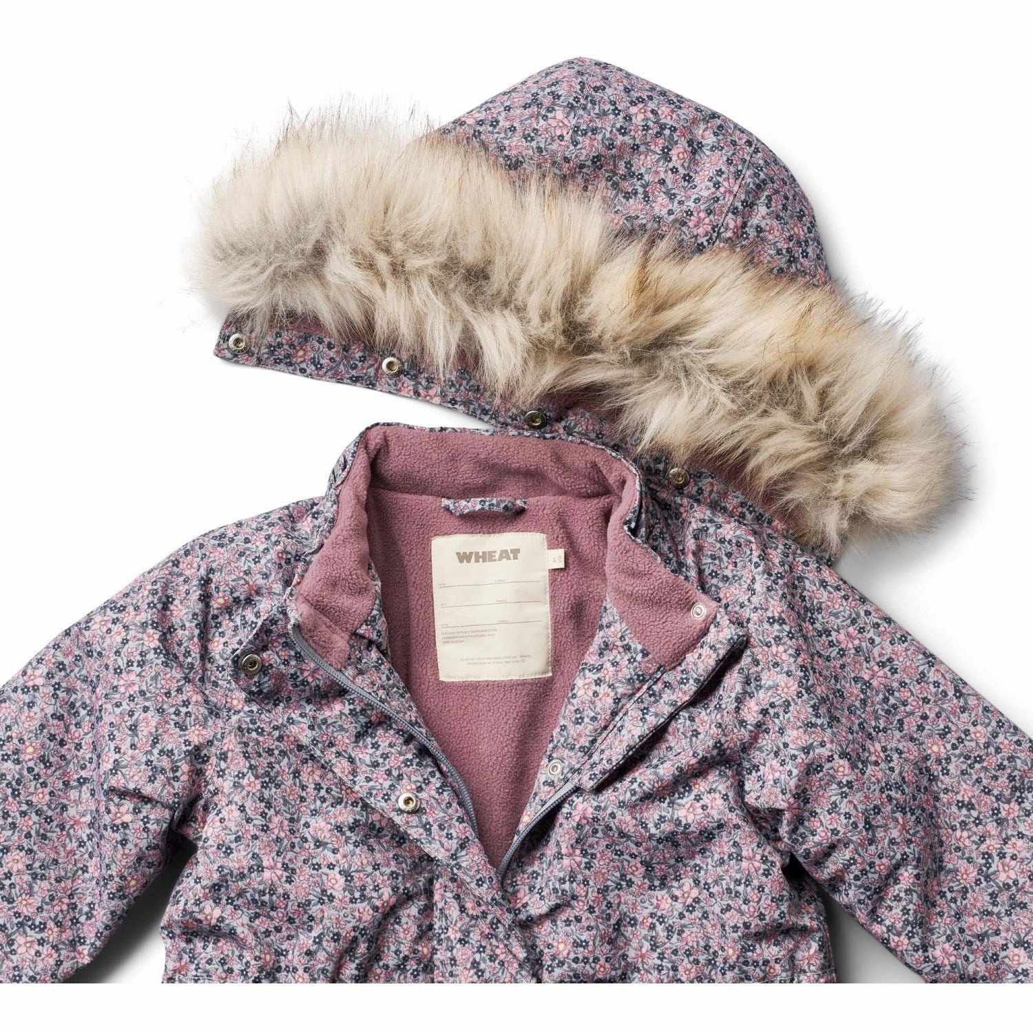 Thermal Lining Wheat Winter Flowers Jacket Mathilde Tech