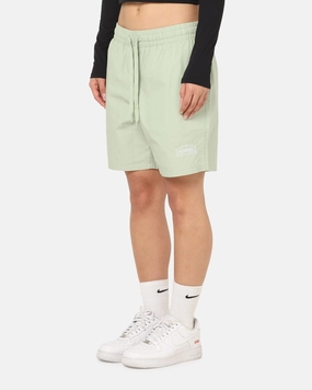 Carre Block Star Beach Shorts Sage Reflective details AntiPillingFabric