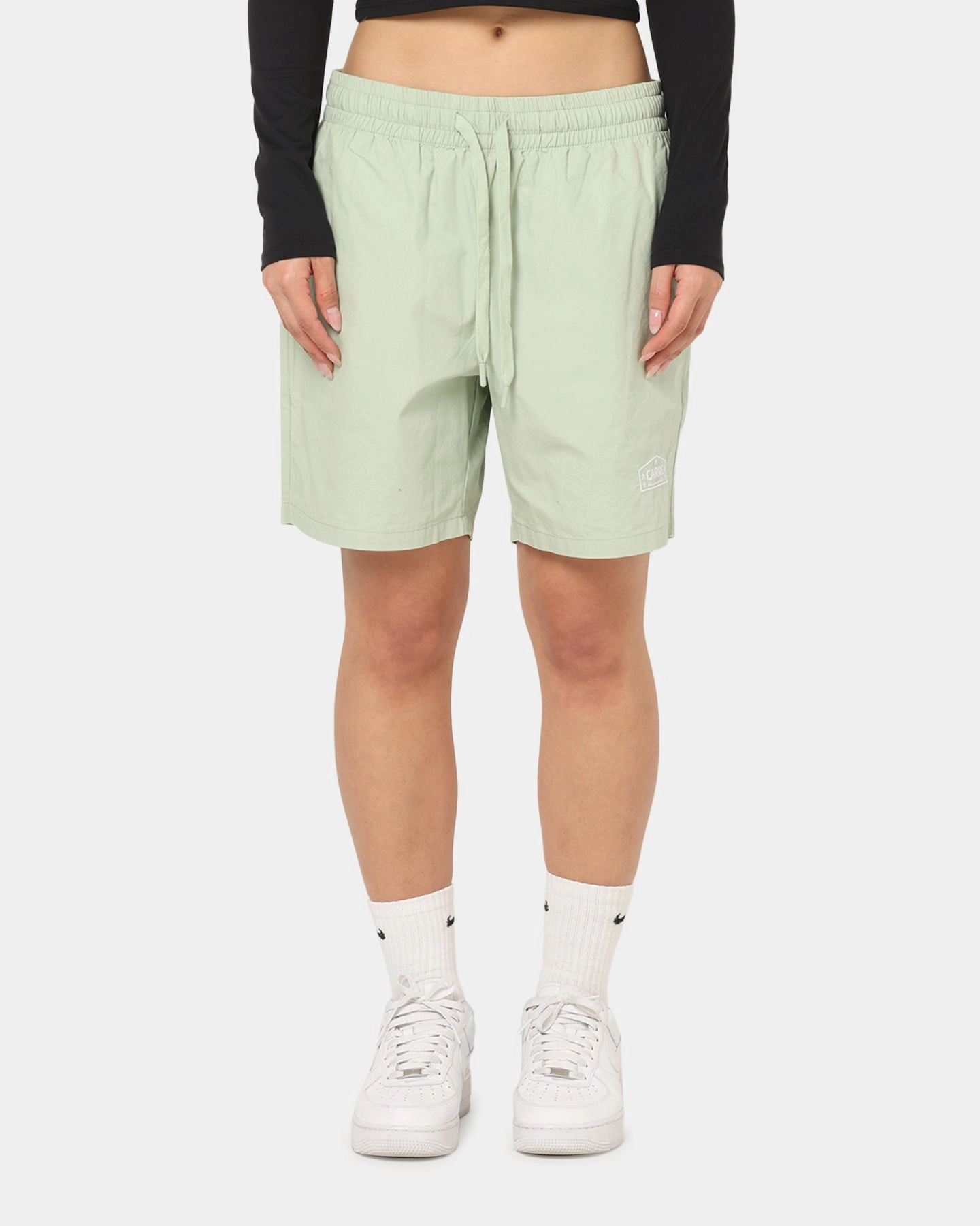 Quality Material Warm design Carre Block Star Beach Shorts Sage