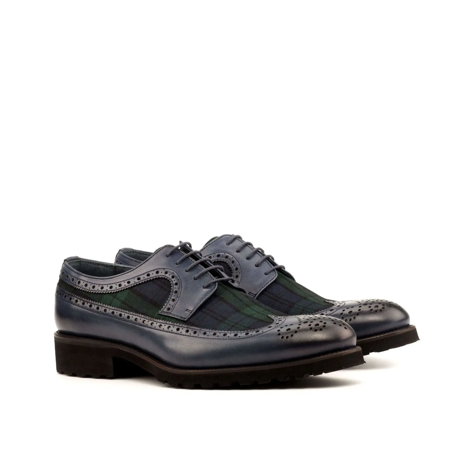 Longwing Blucher-Painted Calf, Sartorial, Blue