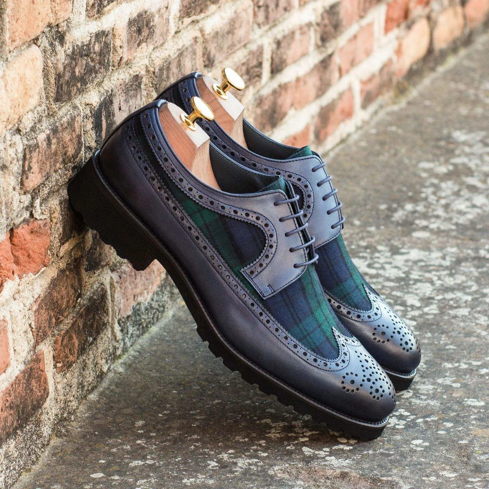 Longwing Blucher-Painted Calf, Sartorial, Blue