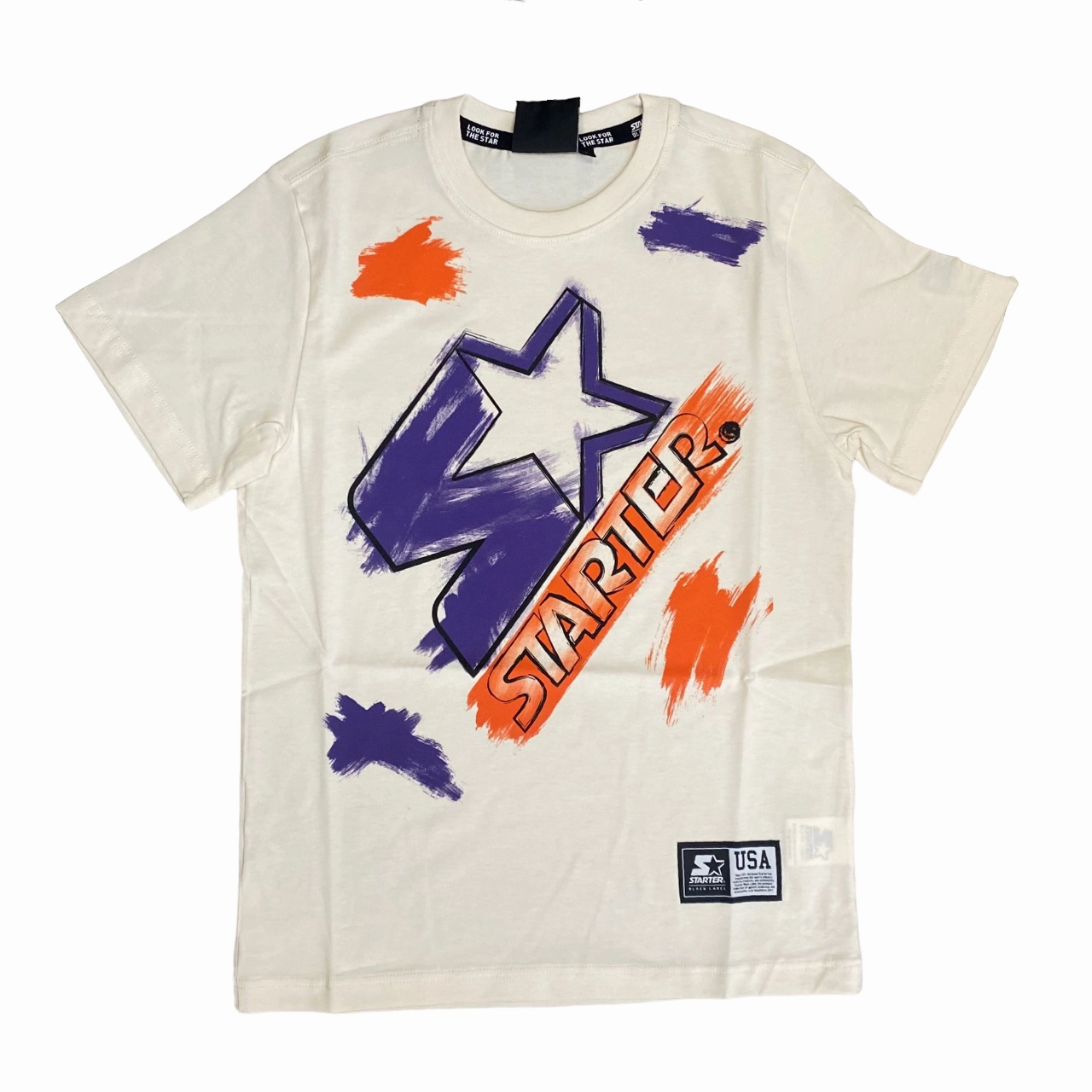Starter maglietta manica corta da ragazzo con stampa 1249 crema Perfect for Layering