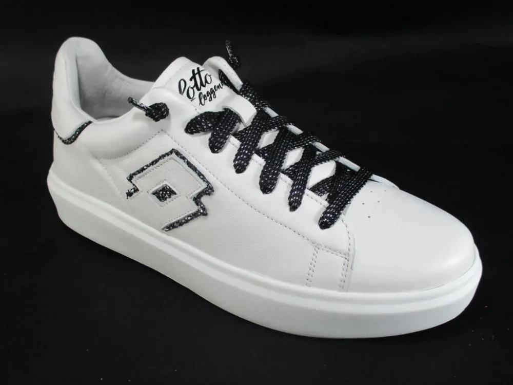 Lotto Leggenda scarpa sneakers da donna Impressions 214045 00X bianco-nero medial support