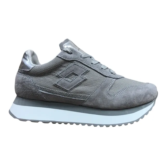 Lotto Leggenda scarpa sneakers da donna  Wedge Gray 217132 8NP grigio Abrasion Free Seam Design Flexible Toe Box Design