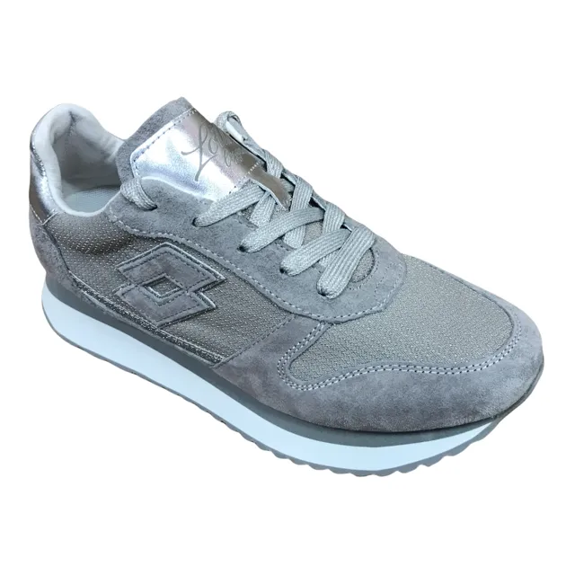 Lotto Leggenda scarpa sneakers da donna  Wedge Gray 217132 8NP grigio track - and - field shoes All Day Comfort Fit