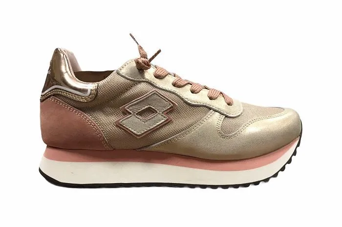 special - occasion shoes Lotto Leggenda scarpa sneakers da donna Wedge Metal 215087 6YA frusta di pesca-mandorla dorata
