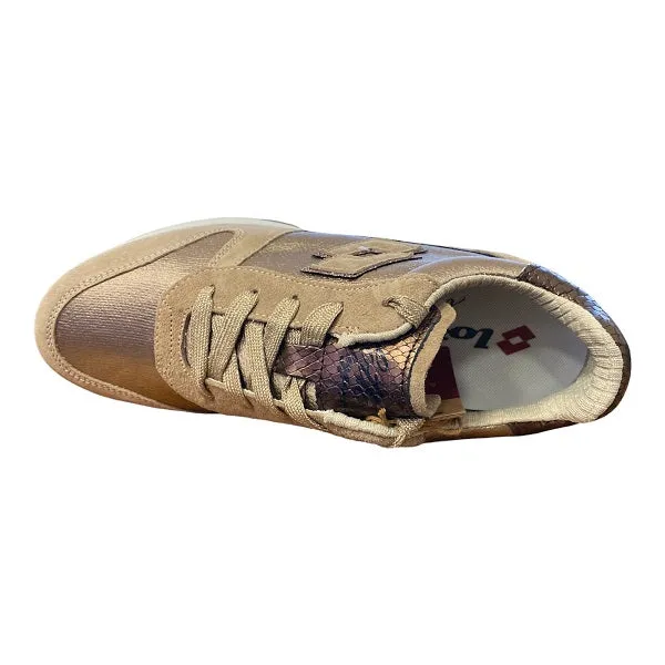 running in an iconic bridge area shoes Lotto Leggenda scarpa sneakers da donna Wedge Silk 217136 8NH marrone fossile