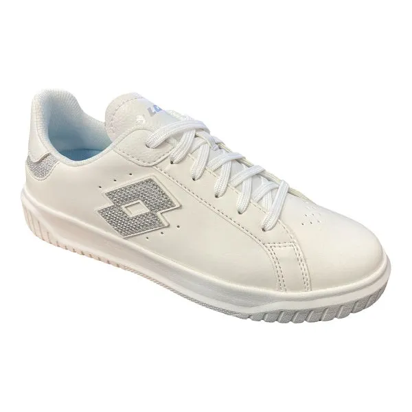 SyntheticUpper nicely colored Lotto scarpa da ginnastica Venus AMF II Glitter 217418 1VQ bianco argento