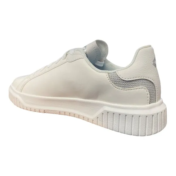 Monolithic Design running in autumn shoes Lotto scarpa da ginnastica Venus AMF II Glitter 217418 1VQ bianco argento
