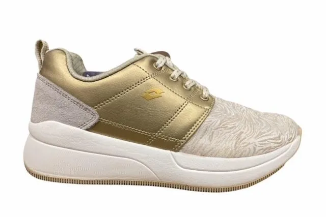 Lotto scarpa sneakers da donna Iris II AMF S7659 NUT oro Cushioning Pods Configuration antibacterial shoes