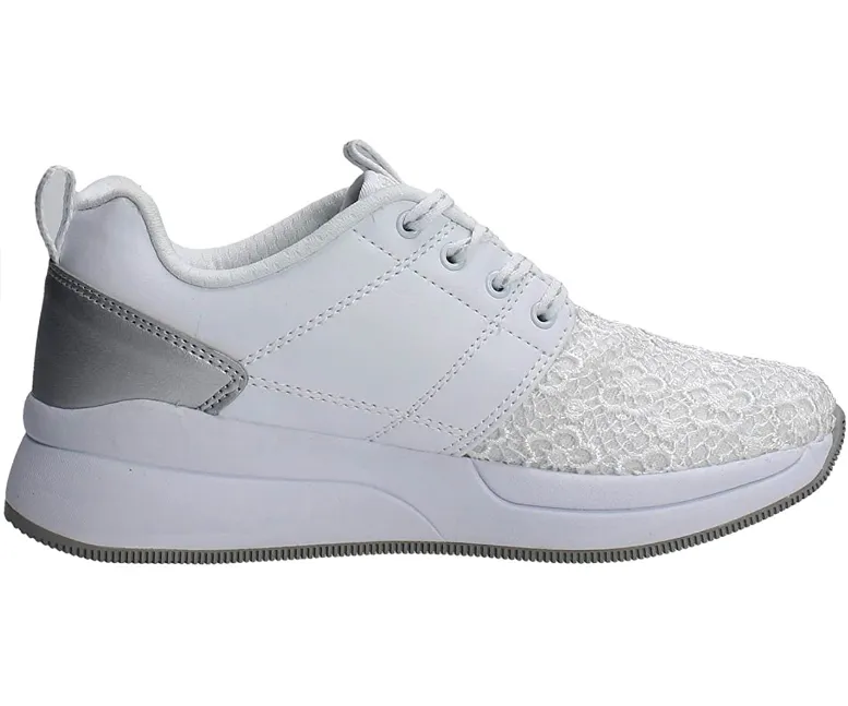 Lotto scarpa sneakers da donna Iris II Amf S7660 bianco argento ergonomic shoes