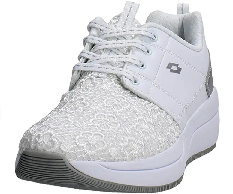 Energy Returning Foam Lotto scarpa sneakers da donna Iris II Amf S7660 bianco argento