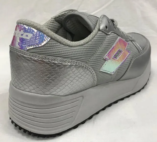 Dynamic Fit Lotto scarpa sneakers da donna Record Edge T0076 argento