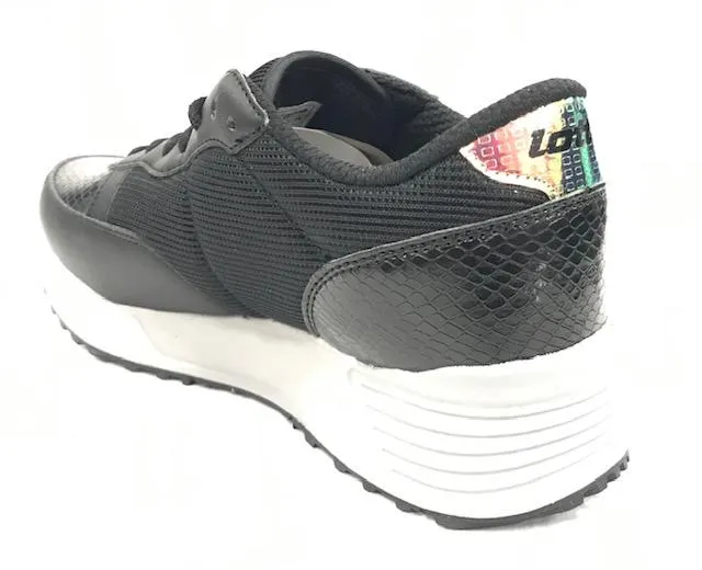 Lotto scarpa sneakers da donna Record Edge W T0075 nero Durable Traction Grip