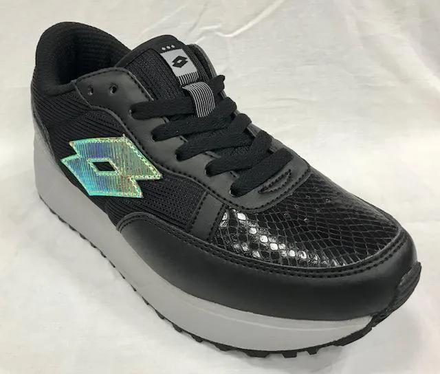 minimalist - running - shoes cushioned fabric shoes Lotto scarpa sneakers da donna Record Edge W T0075 nero