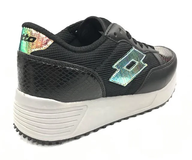 beginner - friendly running shoes Lotto scarpa sneakers da donna Record Edge W T0075 nero