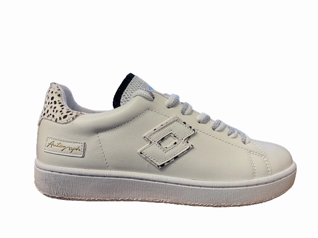 Padded Heel Lotto Leggenda scarpa sneakers da donna Autograph Leo W 219587 1PL bianco-nero