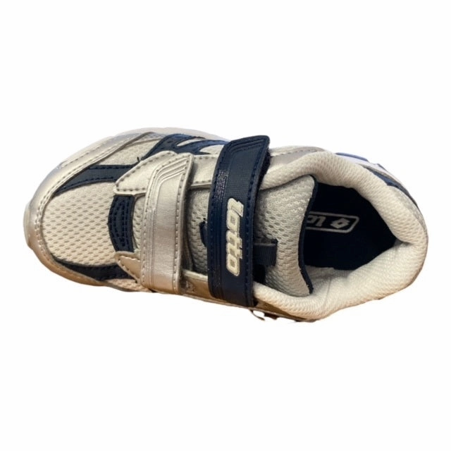 Lotto scarpa da ginnastica da bambino con lo strappo Zenith III R6047 bianco-blu Smooth Steps