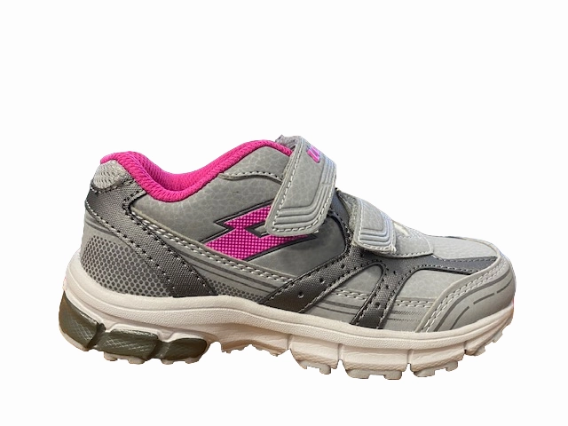 Lotto scarpa sneakers da bambino Zenith IV R8581 grigio running in a small town shoes Lace Closure System