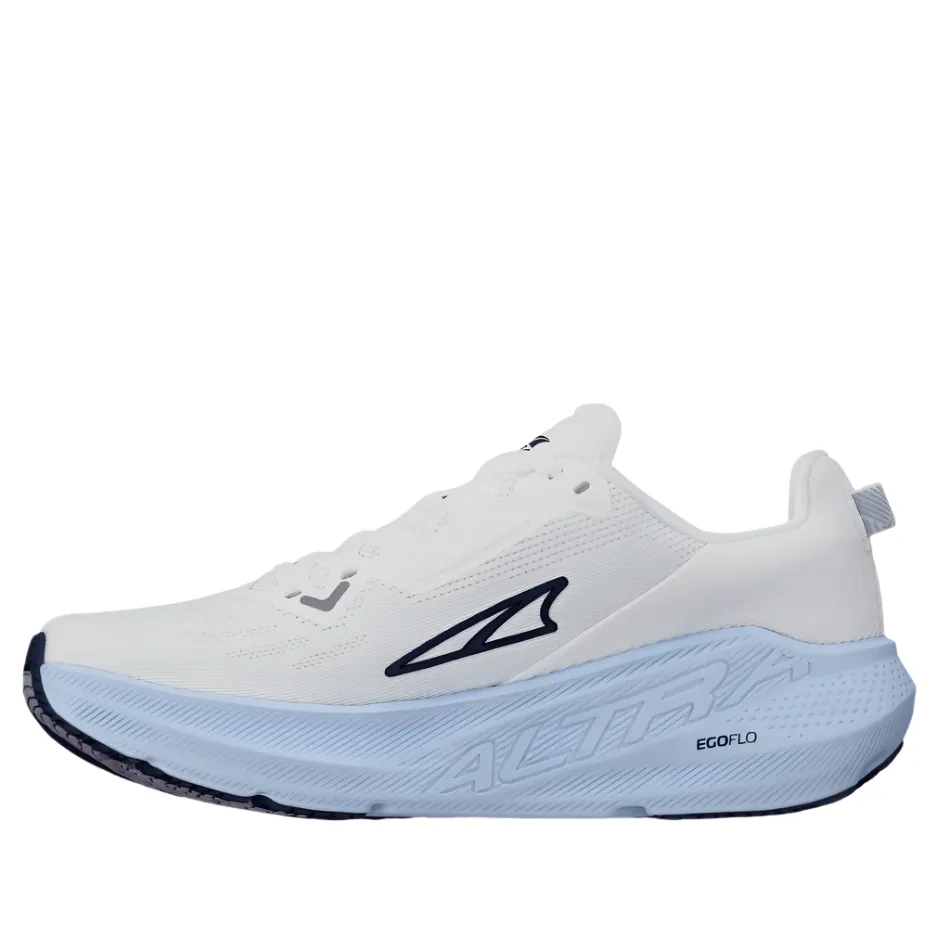 Altra Women's FWD Via Running Shoes in White Light Blue AW25 Zero Grip Failure