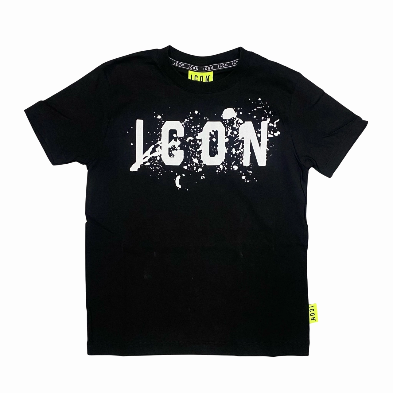 Thermoregulating Fabric Soft Touch Fit Icon maglietta con cappuccio junior con stampa schizzo IBKS00520 nero