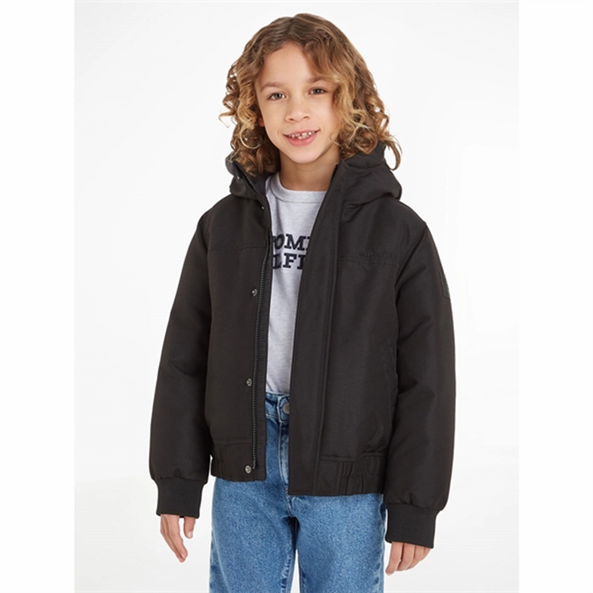 Tommy Hilfiger Tech Jacket Black Soft Shell Essential Style