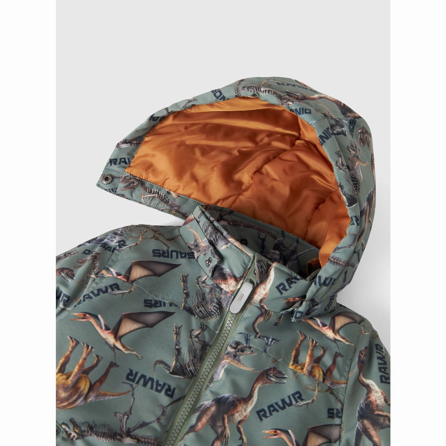 LightweightConstruction Name It Agave Green Rawr Dino Max Jacket AOP