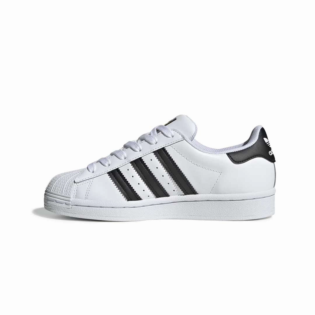 adidas - Kids' (Junior) Superstar Shoes (FU7712) Enhanced Ankle Support Everyday Shoes