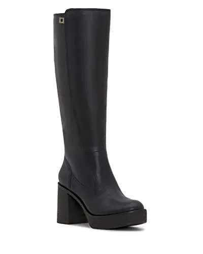 Lucky Brand Women's Odillie Knee High Boots, Black, 5