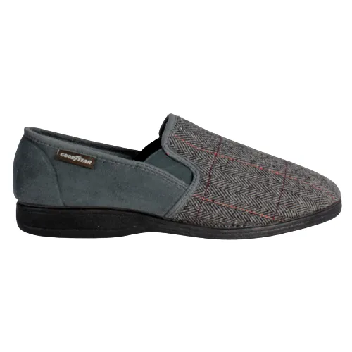 Lunar Goodyear  Slippers - Harrison - Grey