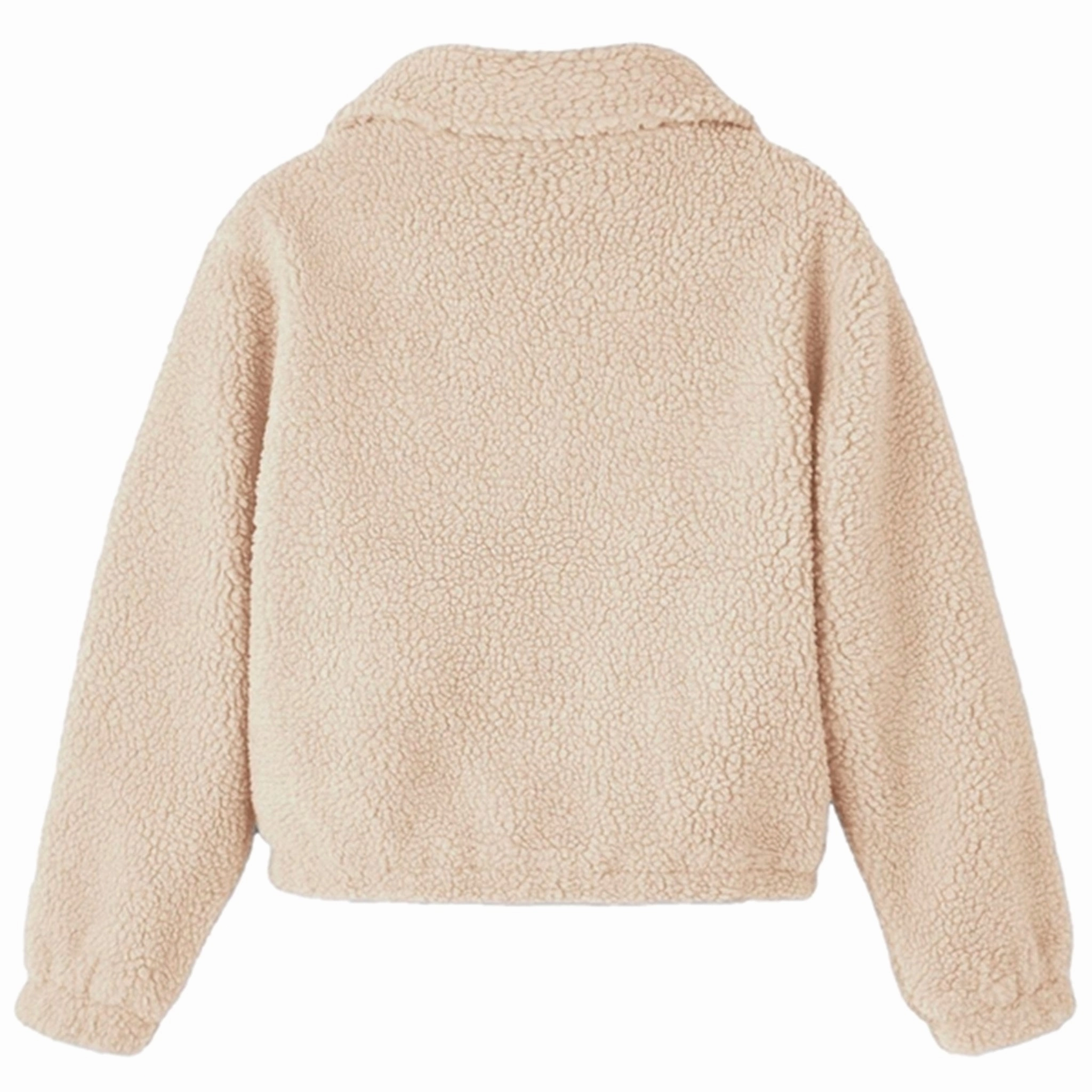 Recycled Polyester Gloss Free Texture Name it Moonbeam Makoa Teddy Jacket