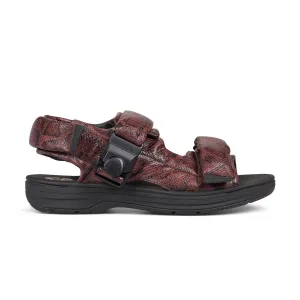   Martine Rose Sandal 'Brown Snake' Odor Control Treatment Bright Hue