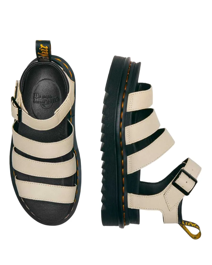 Dr. Martens Sandalo da donna in pelle Pisa con cinturini Blaire 30706292 parchment beige Active Motion