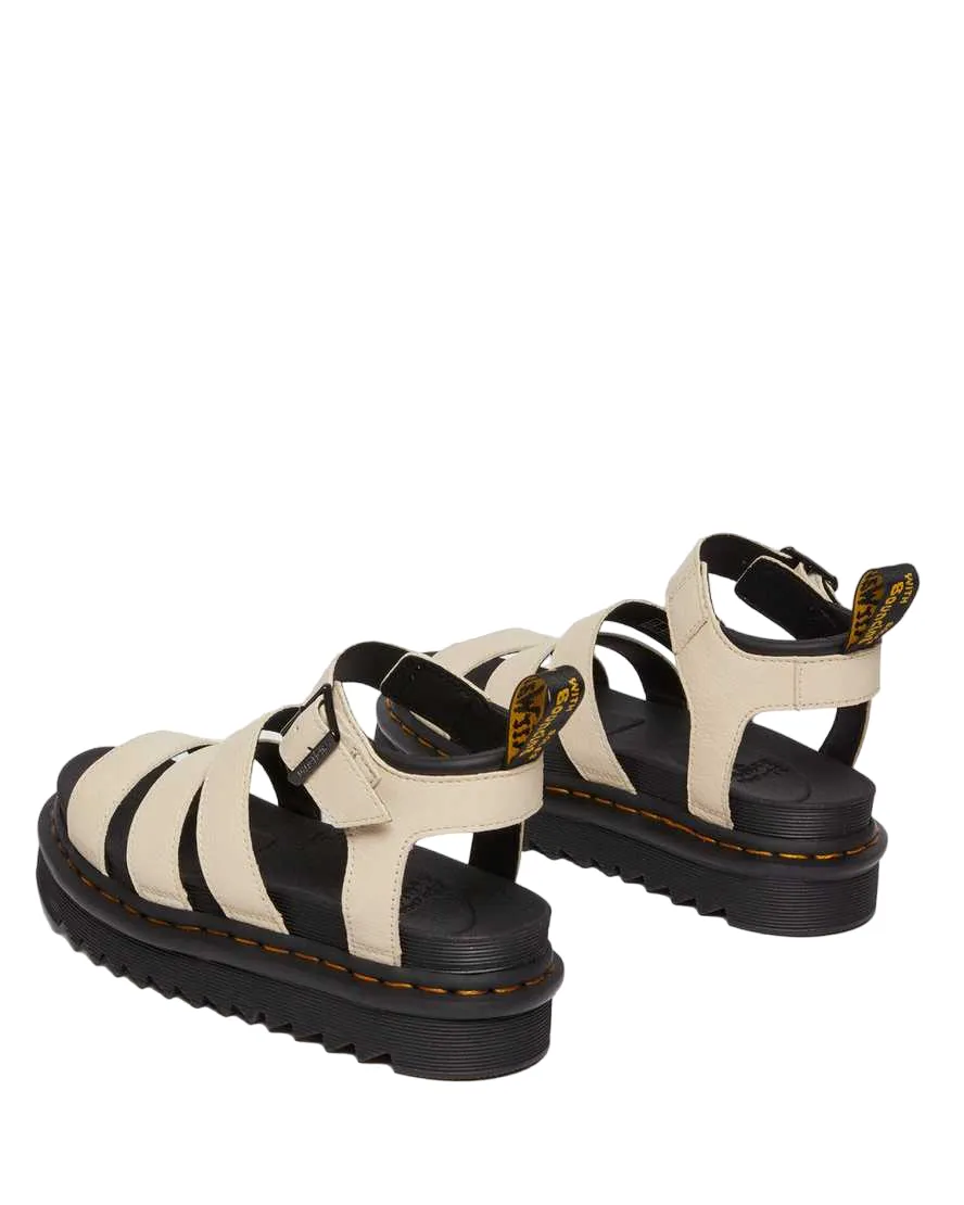 Sun Kissed Dr. Martens Sandalo da donna in pelle Pisa con cinturini Blaire 30706292 parchment beige