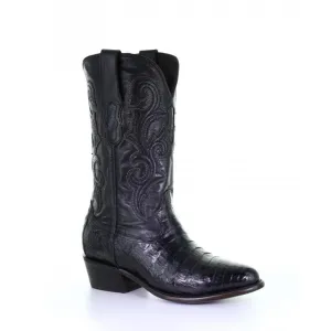 M2131 - Montana black dress cowboy caiman boots for men
