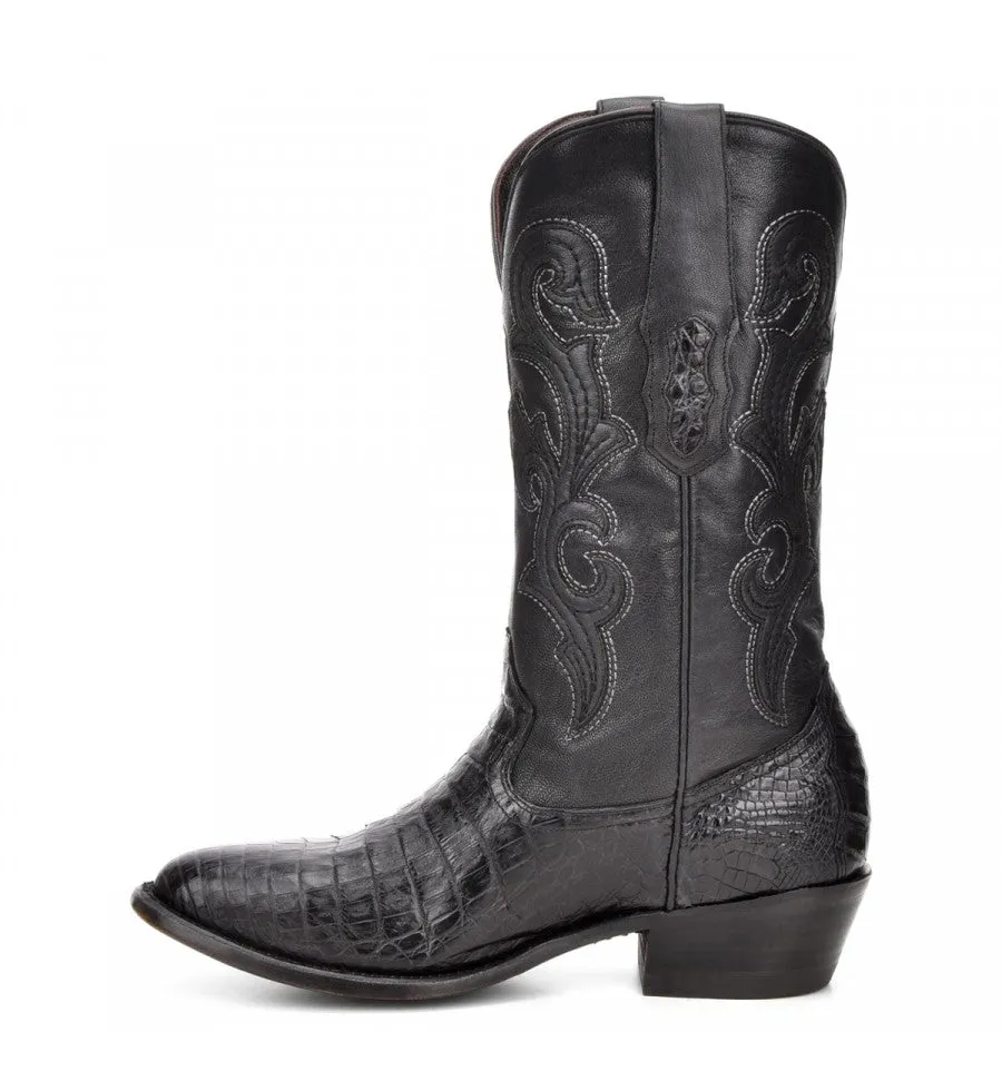 M2131 - Montana black dress cowboy caiman boots for men