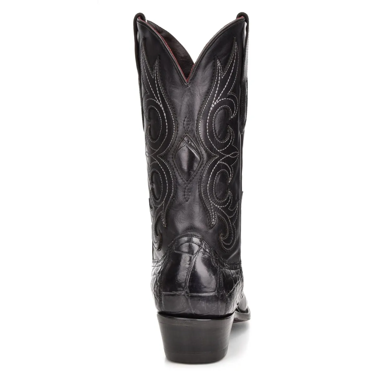 M2135 - Montana black dress cowboy alligator boots for men