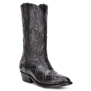 M2135 - Montana black dress cowboy alligator boots for men